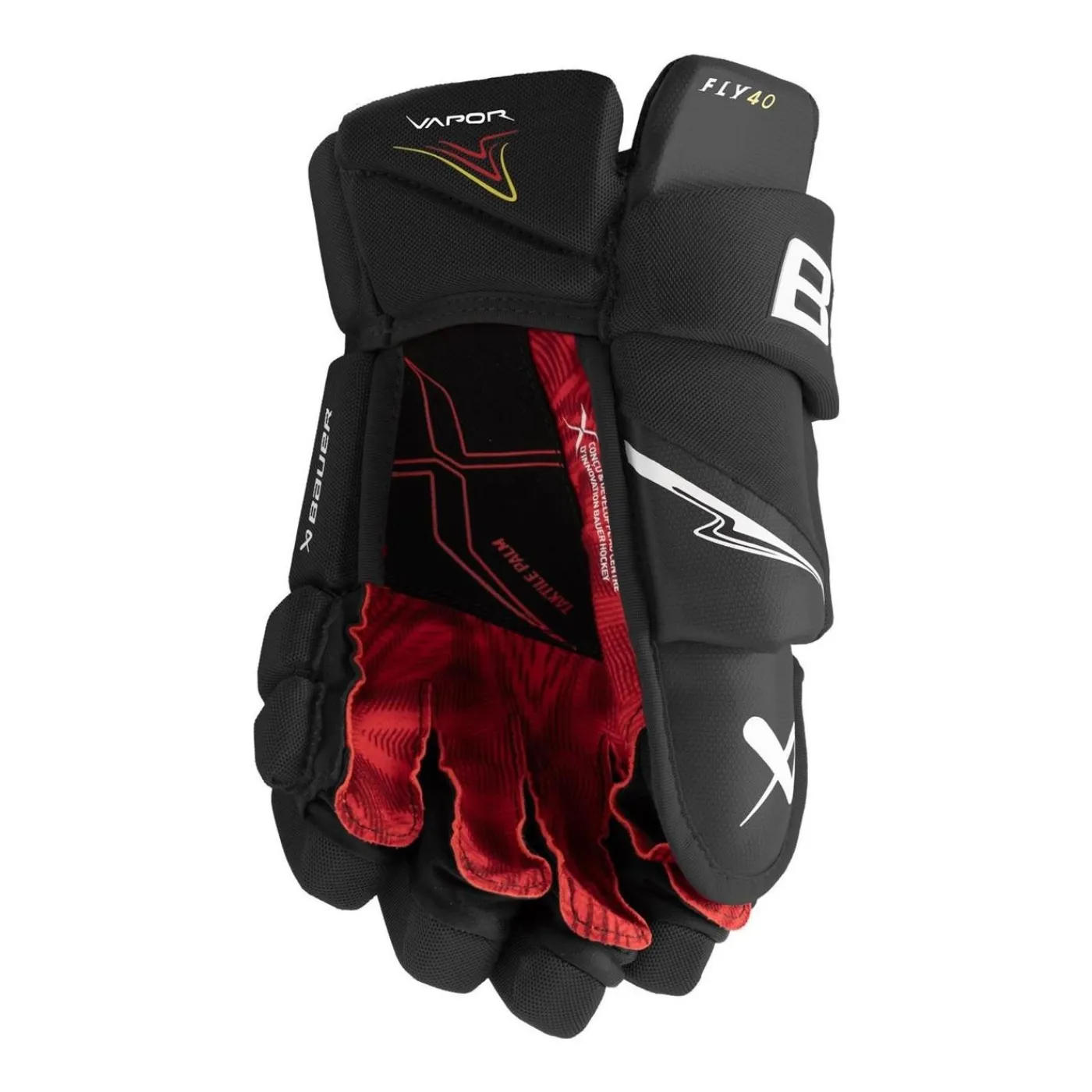 Hockeyhandskar Vapor Fly40 Int Black/White Hockeyhandskar Intermediate