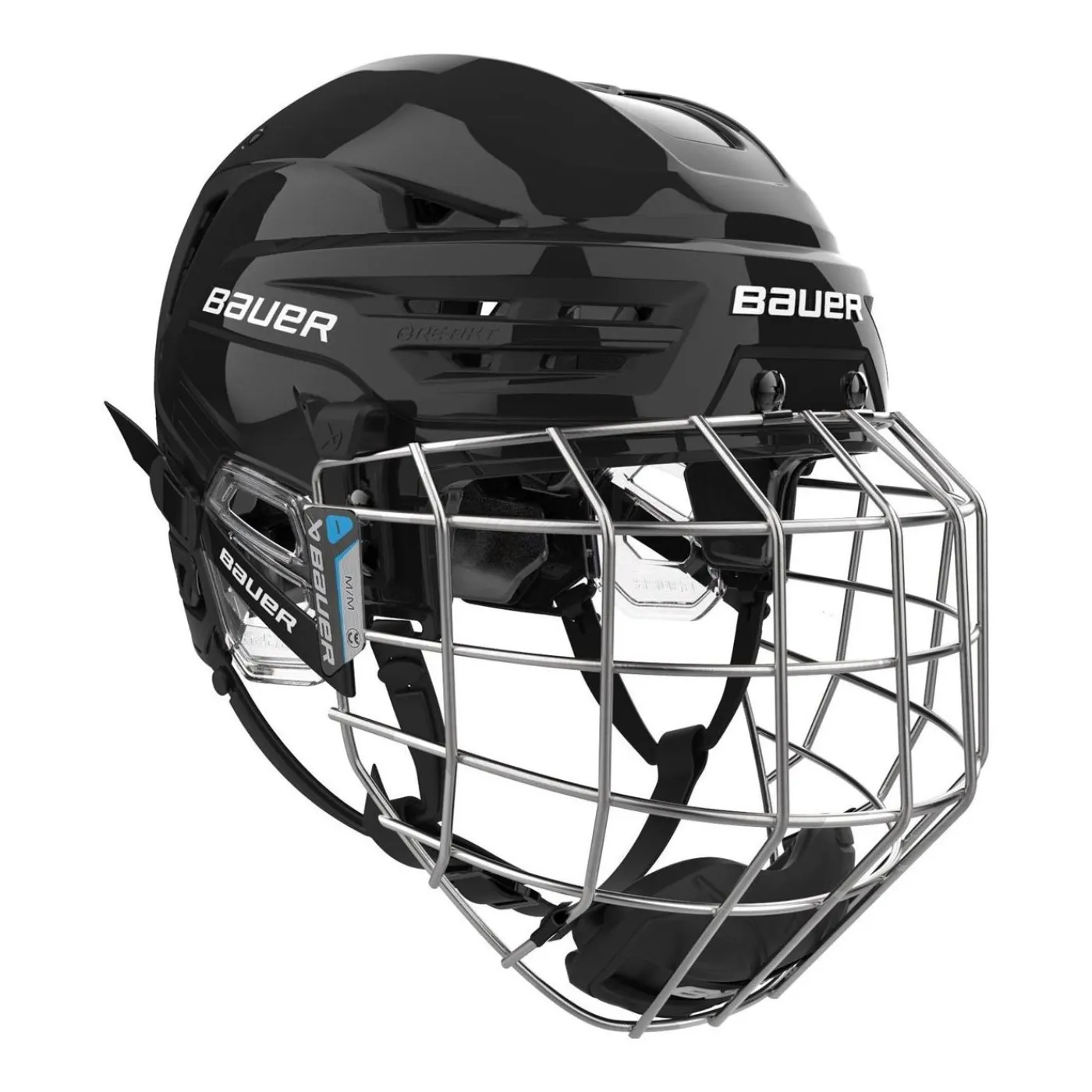 Discount Hockeyhjälm Re-Akt 90 Combo Black Hockeyhjälmar Med Galler