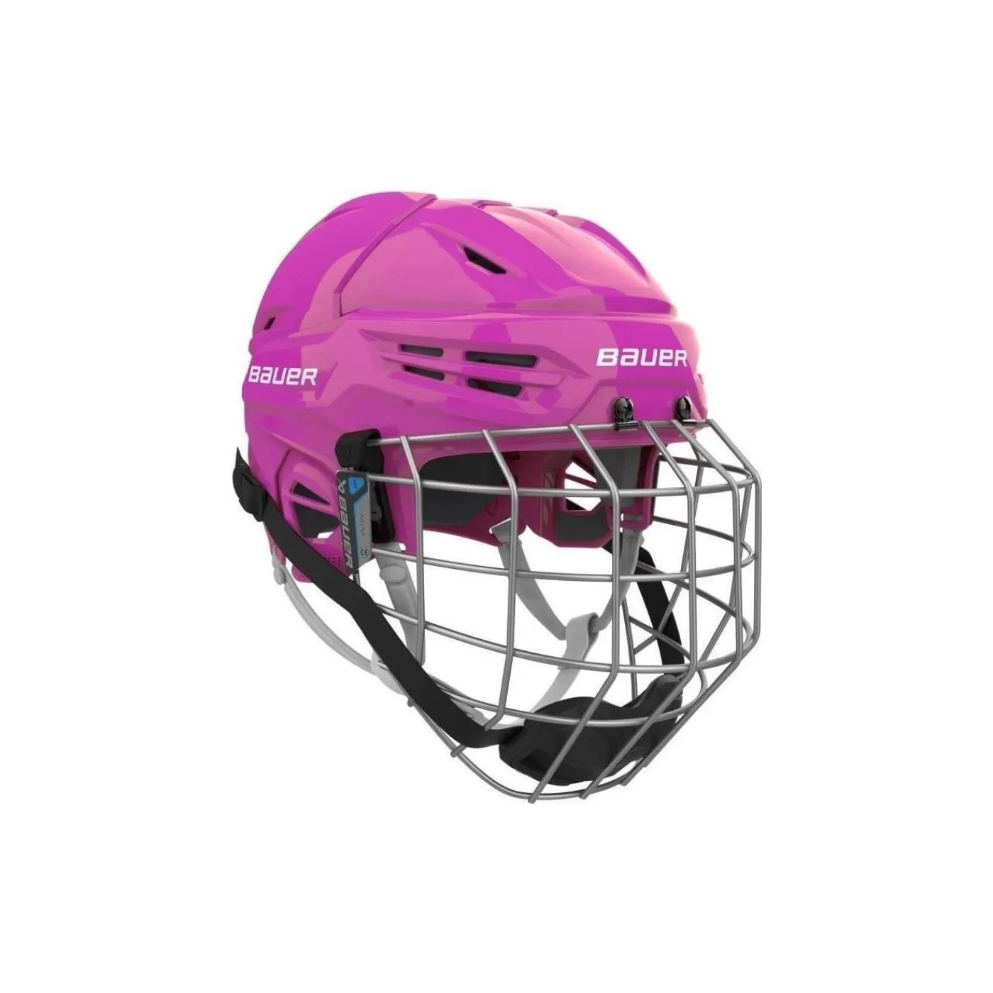 Sale Hockeyhjälm Re-Akt 55 Combo Pink Hockeyhjälmar Med Galler
