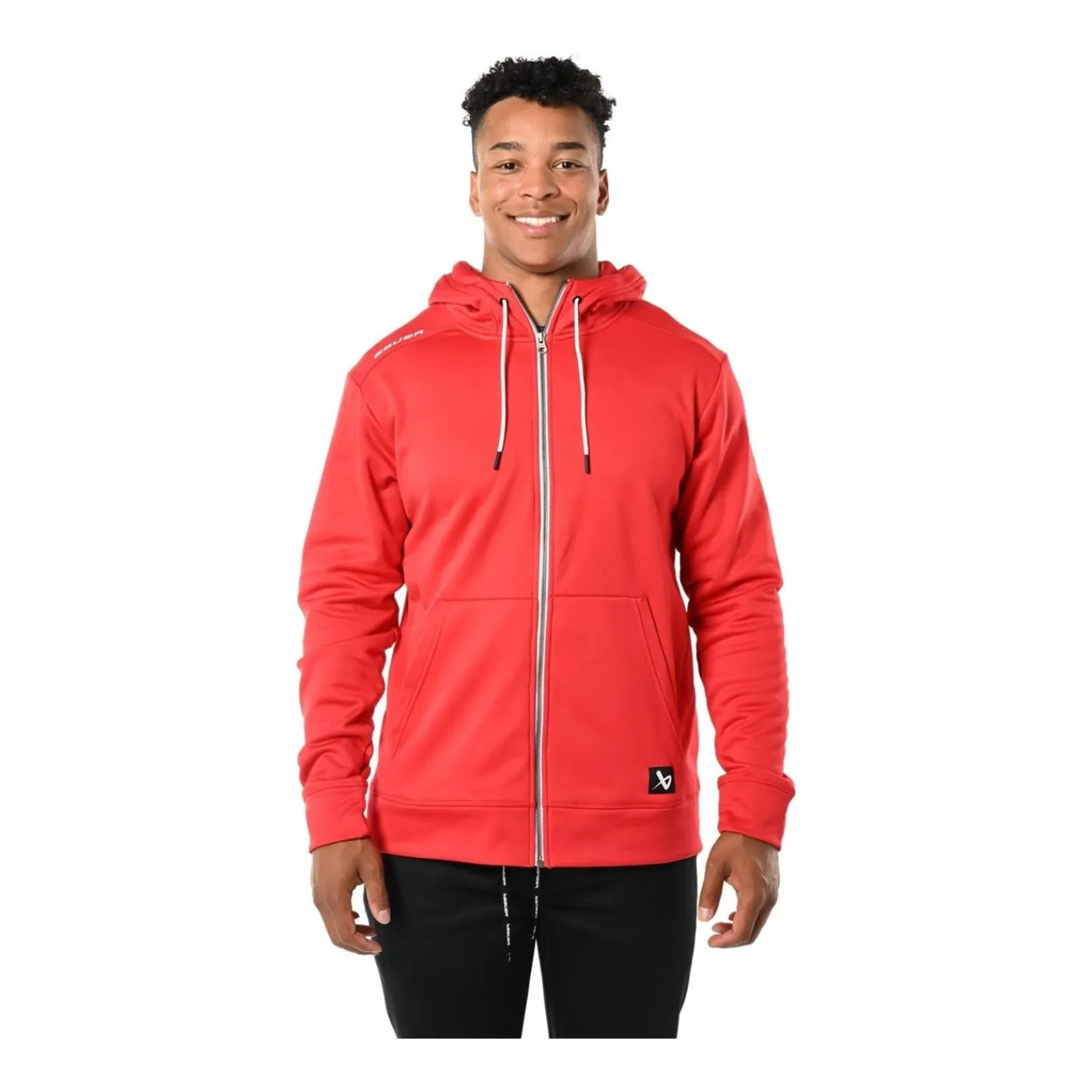 Clearance Hoodie Team Fleece Zip Sr Red Hoodies Senior