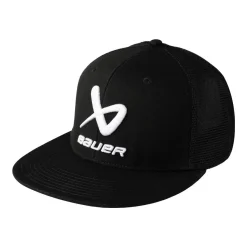 New Keps Core Flat Brim Yth Black Hockeykepsar Bauer