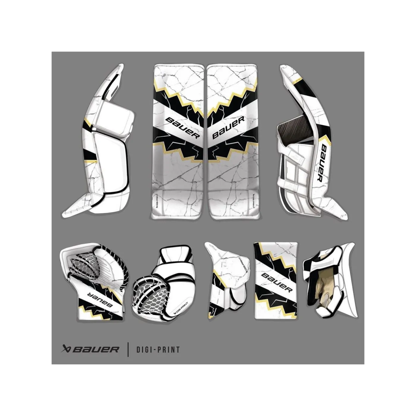 Sale Målvaktsbenskydd Custom Supreme Shadow Sr - Digital Print Mybauer Målvakt