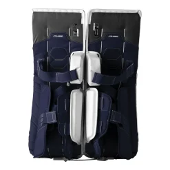 New Målvaktsbenskydd Supreme Fuse Sr White/Navy Målvaktsbenskydd Senior|Bauer