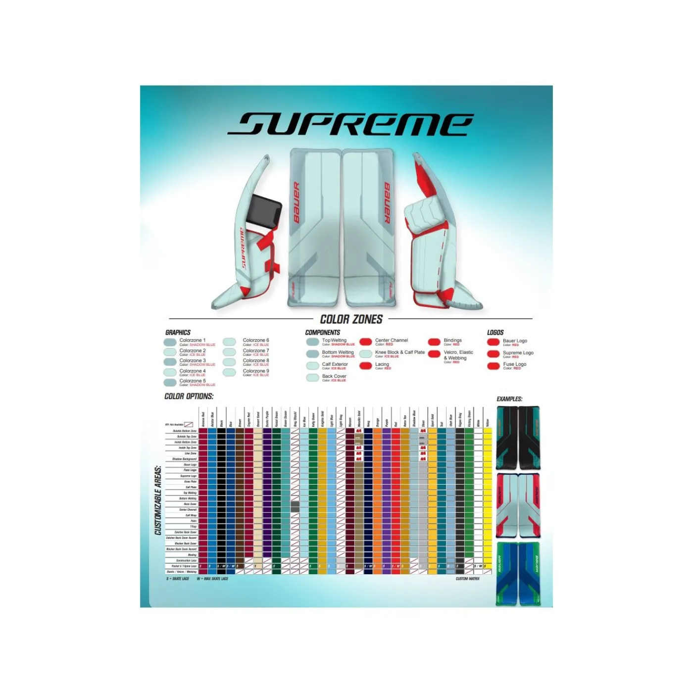 Målvaktsbenskydd Supreme Fuse Pro Custom Sr Mybauer Målvakt