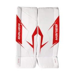 Outlet Målvaktsbenskydd SV-Pro Sr White/Red Målvaktsbenskydd Senior