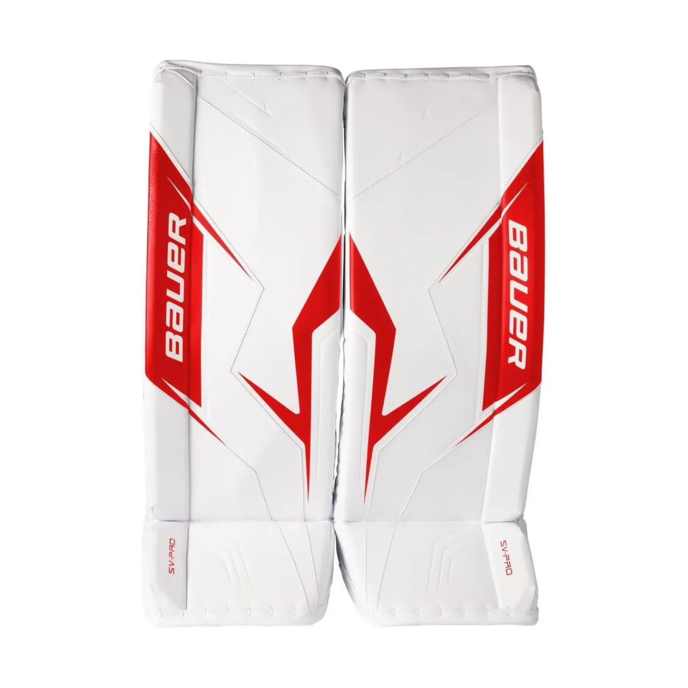 Outlet Målvaktsbenskydd SV-Pro Sr White/Red Målvaktsbenskydd Senior