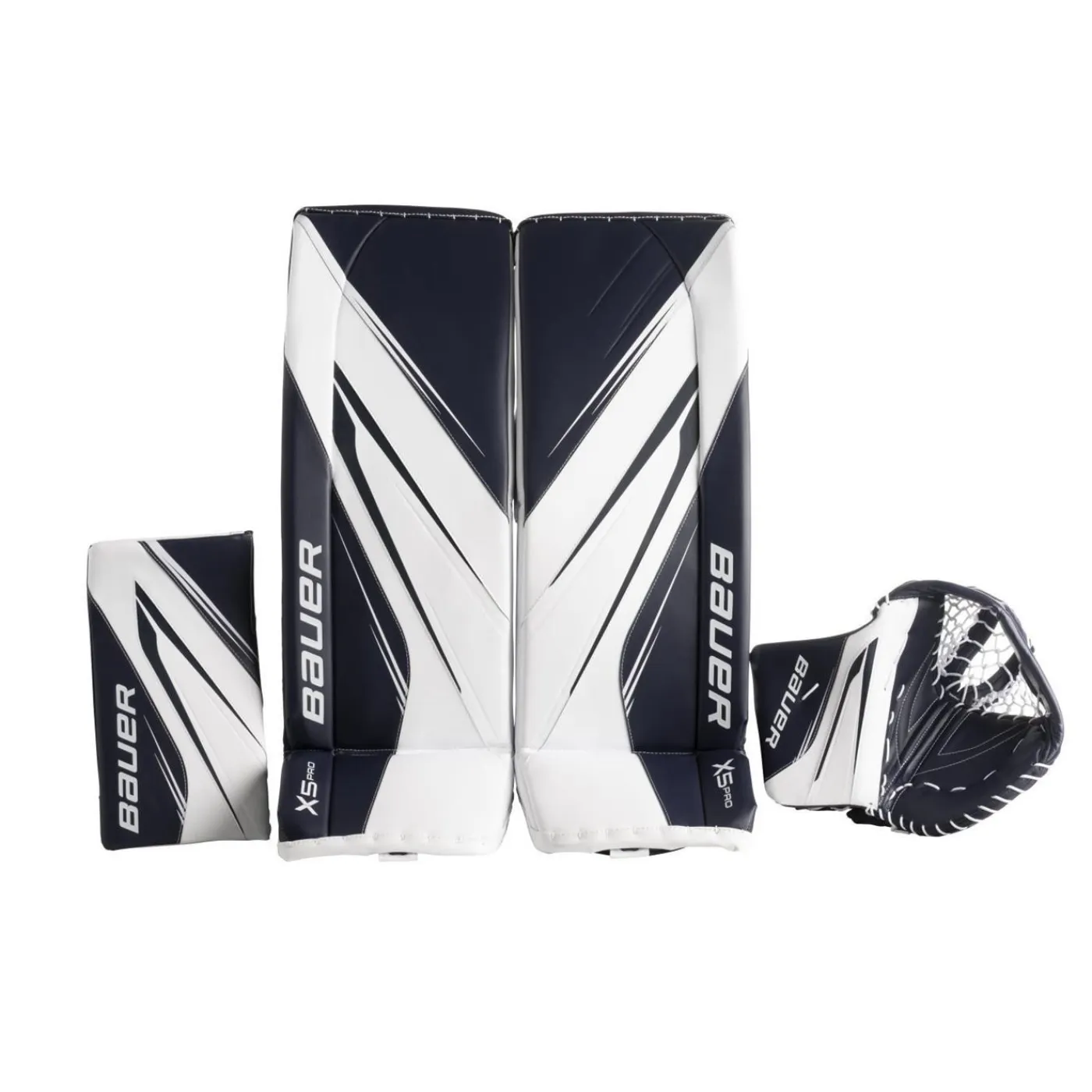 New Målvaktsbenskydd Vapor X5 Pro Int White/Navy Målvaktsbenskydd Intermediate