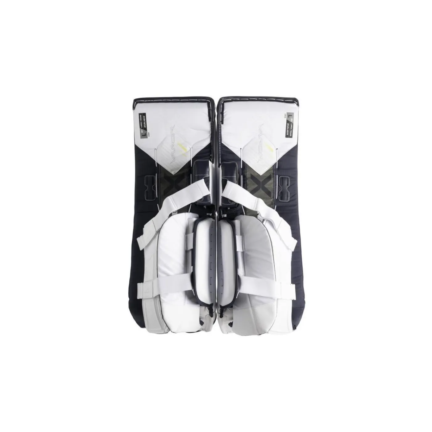 New Målvaktsbenskydd Vapor X5 Pro Int White/Navy Målvaktsbenskydd Intermediate