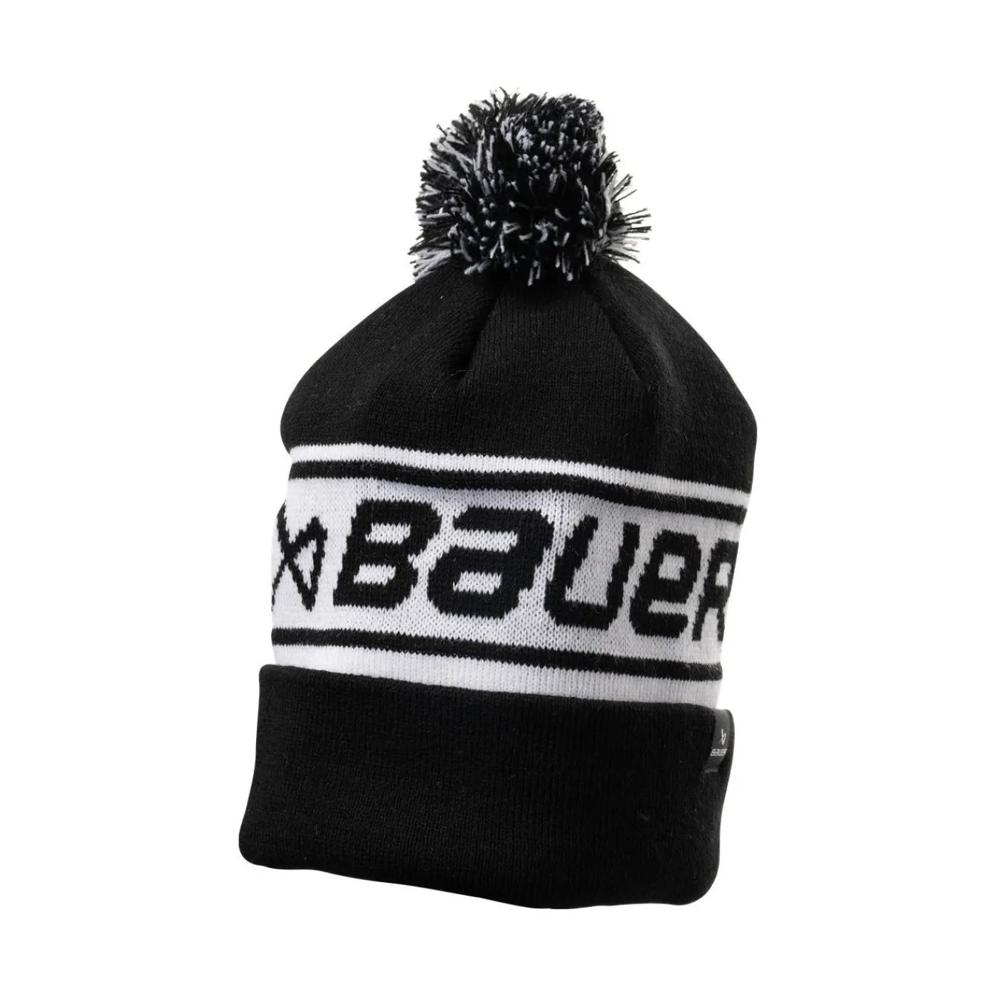 Discount Mössa Team Ribbed Pom Sr Black Mössor Bauer