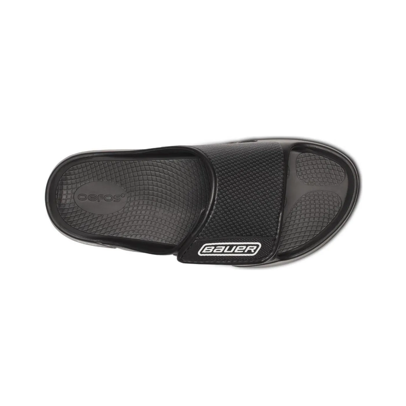 Tofflor OOFOS Slide Sport Flex Black Badtofflor Bauer|Bauer