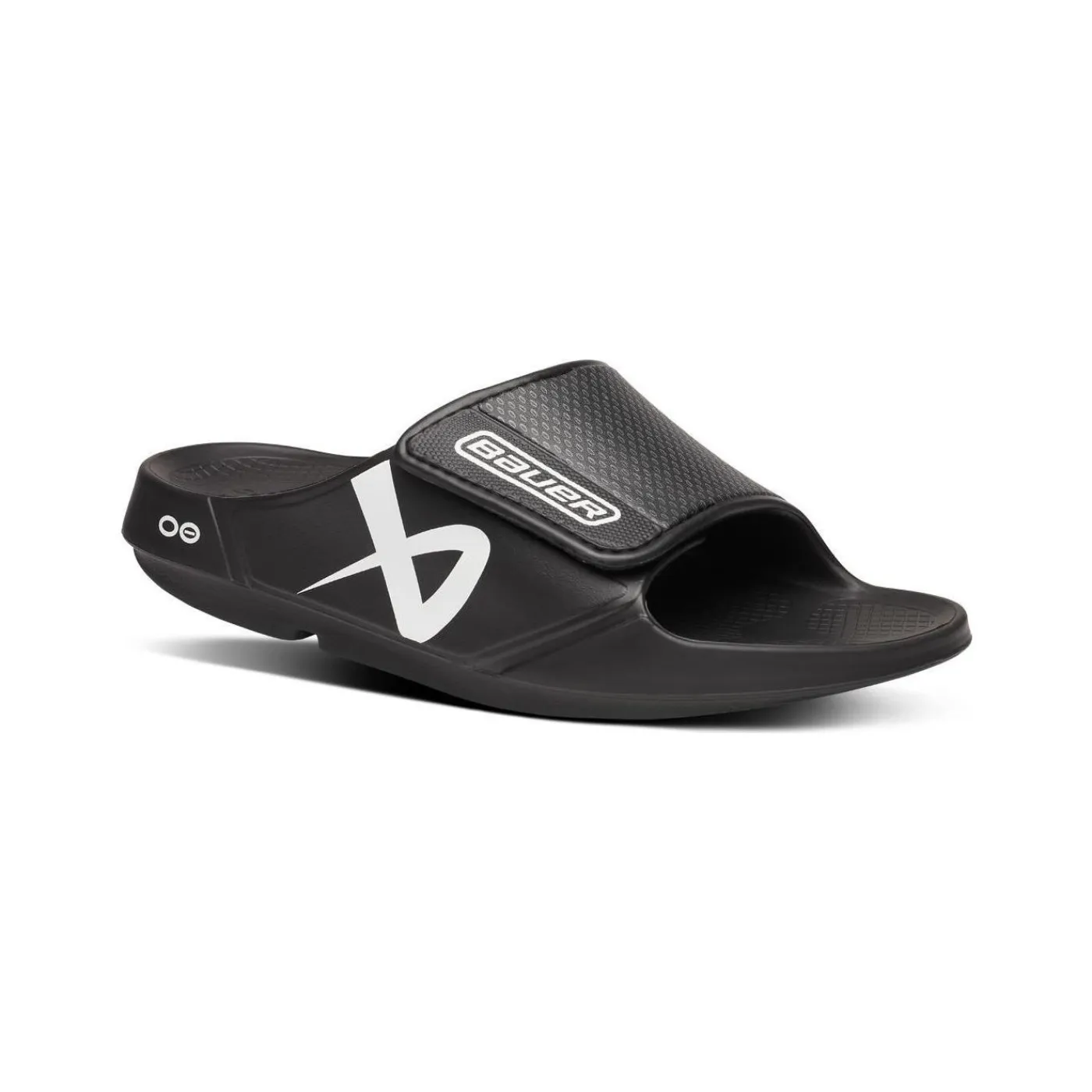 Tofflor OOFOS Slide Sport Flex Black Badtofflor Bauer|Bauer