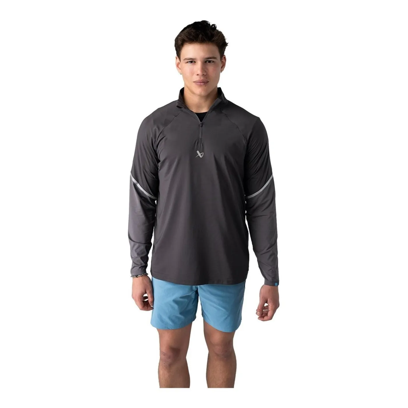 Discount Tröja Golf Lightweight Knit 1/4 Zip Sr Grey Tröjor Senior