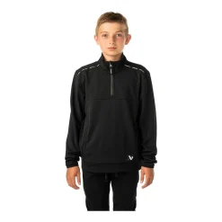 Hot Tröja Team Fleece 1/2 Zip Yth Black Teamtextil Tröjor Jr