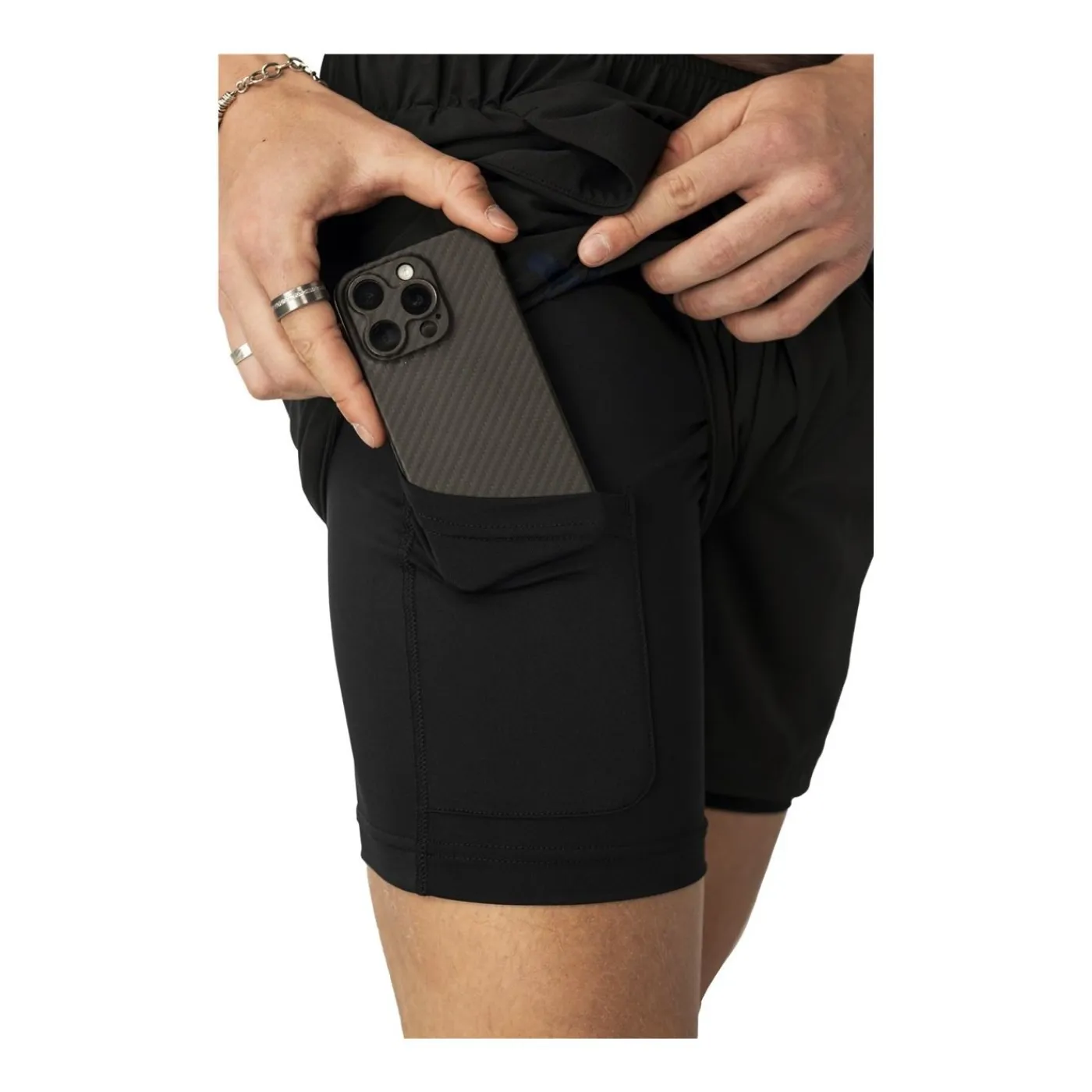 Online Träningsshorts 2-in-1 Premium Core Sr Black Shorts Senior