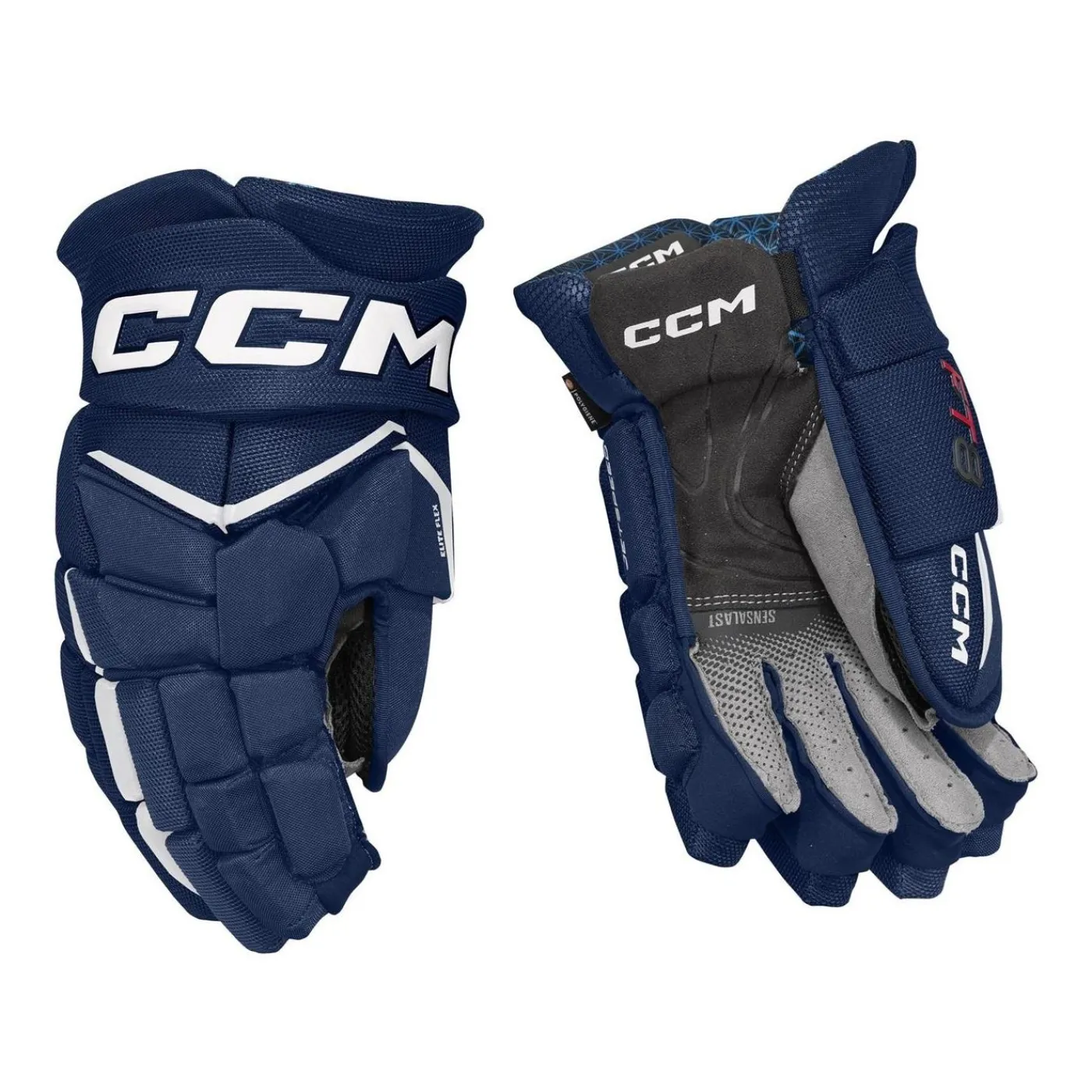 Sale Hockeyhandskar Jetspeed FT8 Sr Navy/White Hockeyhandskar Senior