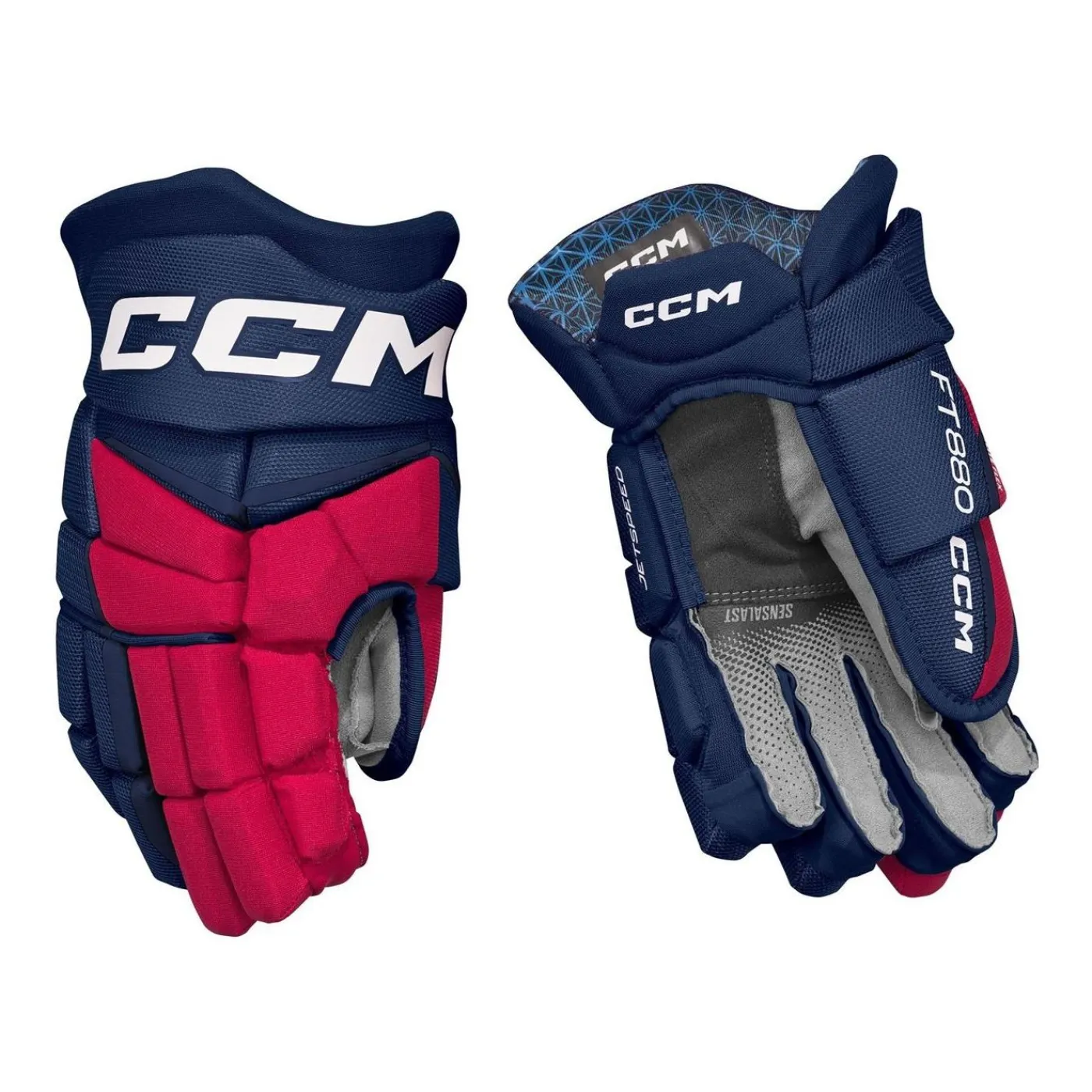 Outlet Hockeyhandskar Jetspeed FT880 Jr Navy/Red/White Hockeyhandskar Junior|Hockeyutrustning Junior