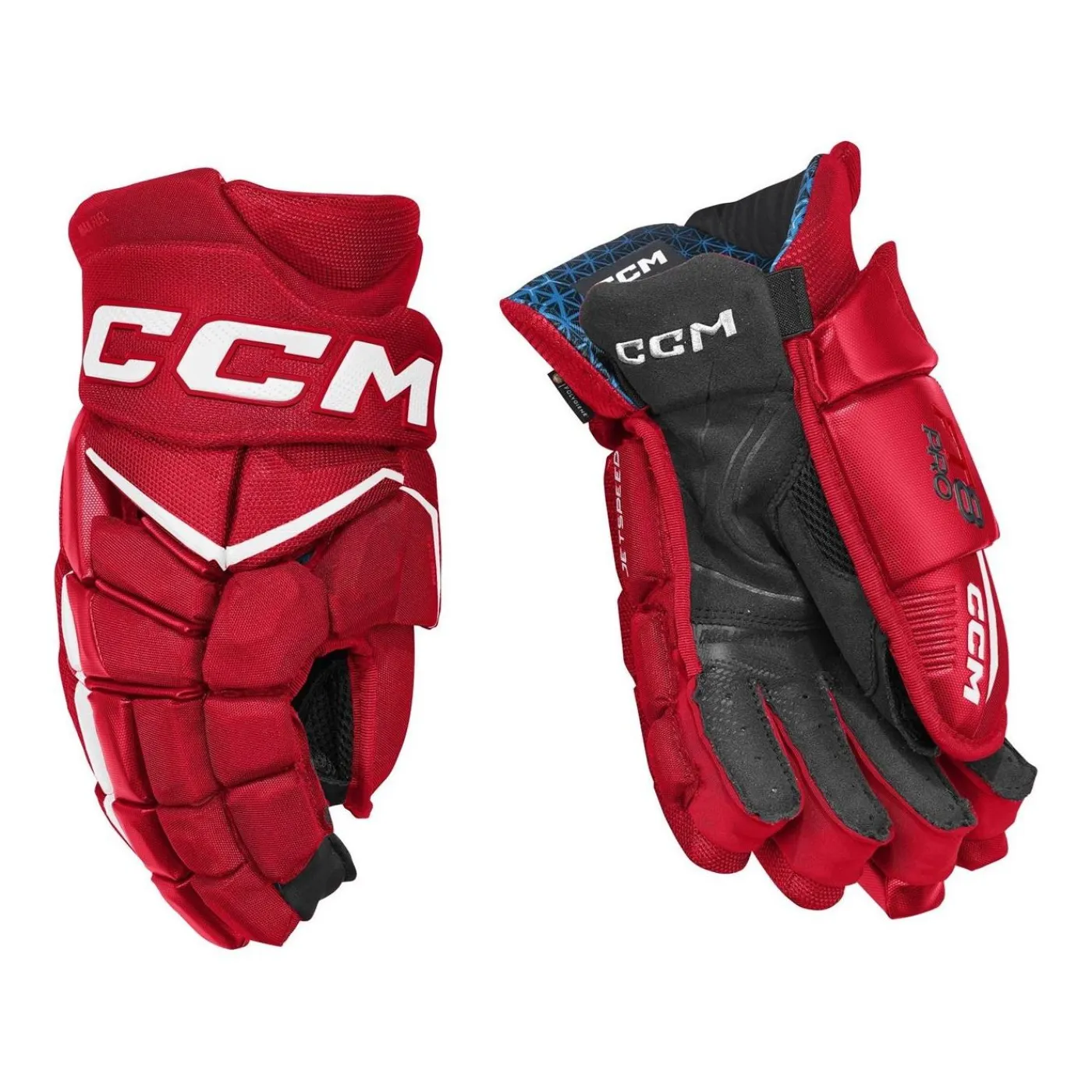Online Hockeyhandskar Jetspeed FT8 Pro Sr Red/White Ccm|Hockeyhandskar Senior
