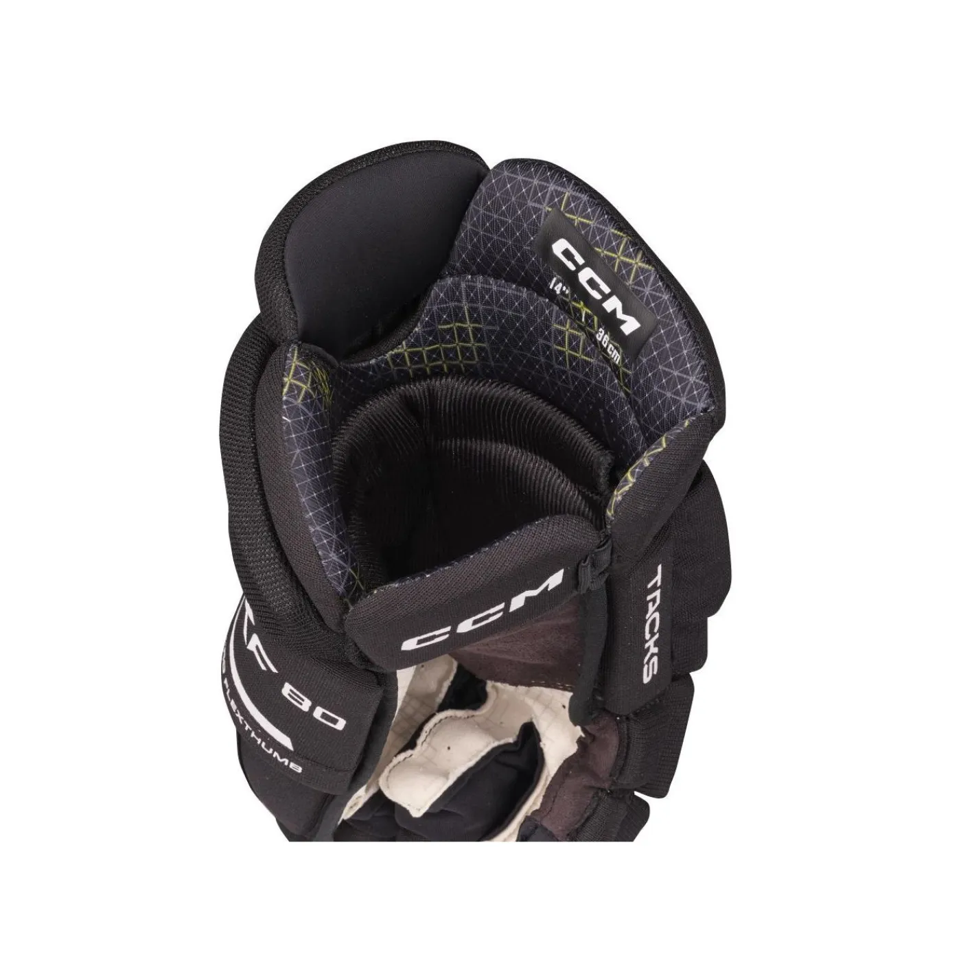 Hot Hockeyhandskar Tacks XF 80 Jr Black/White Hockeyhandskar Junior|Hockeyutrustning Junior