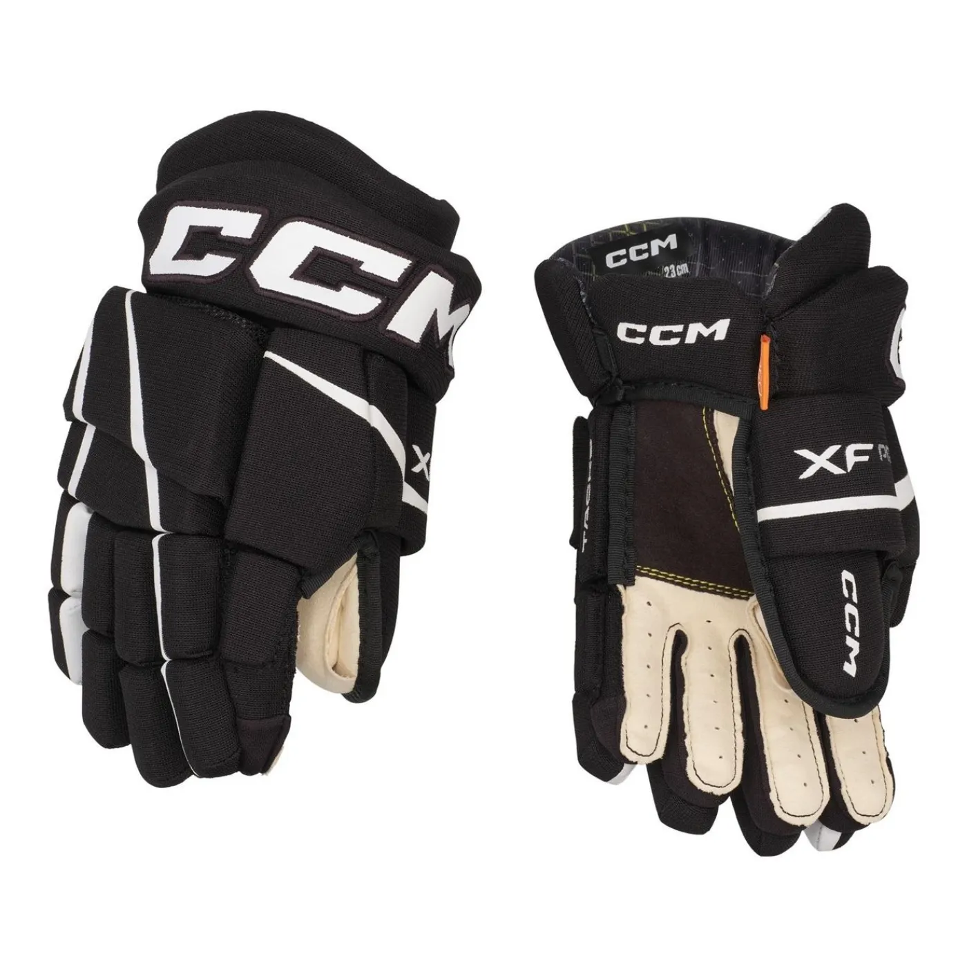 Hockeyhandskar Tacks XF Pro Jr Black/White Hockeyhandskar Junior|Hockeyutrustning Junior