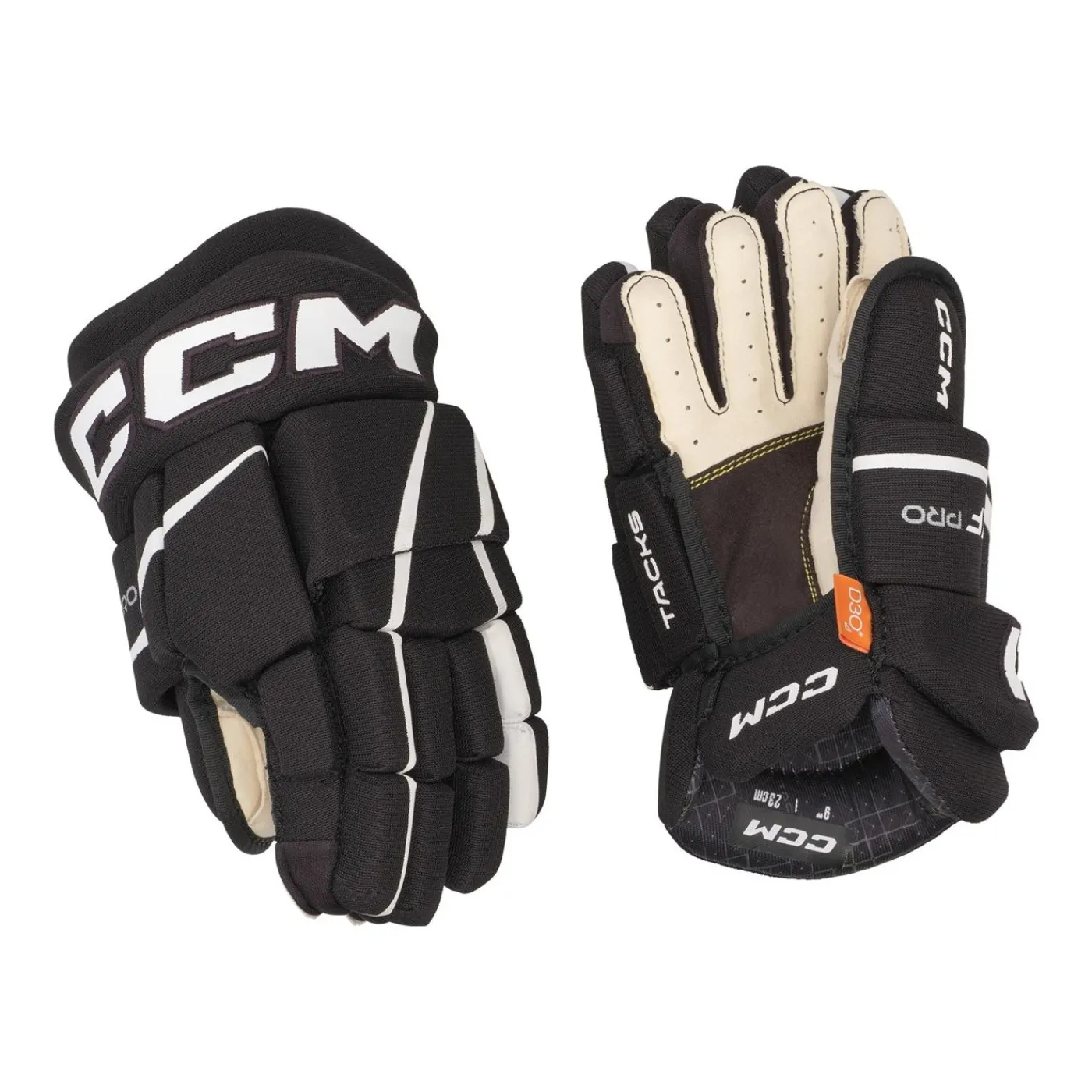 Hockeyhandskar Tacks XF Pro Jr Black/White Hockeyhandskar Junior|Hockeyutrustning Junior