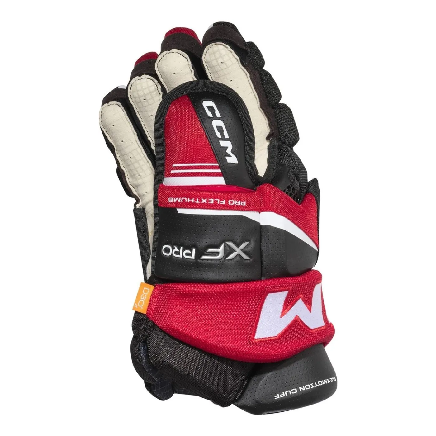 Outlet Hockeyhandskar Tacks XF Pro Jr Black/Red/White Hockeyhandskar Junior|Hockeyutrustning Junior