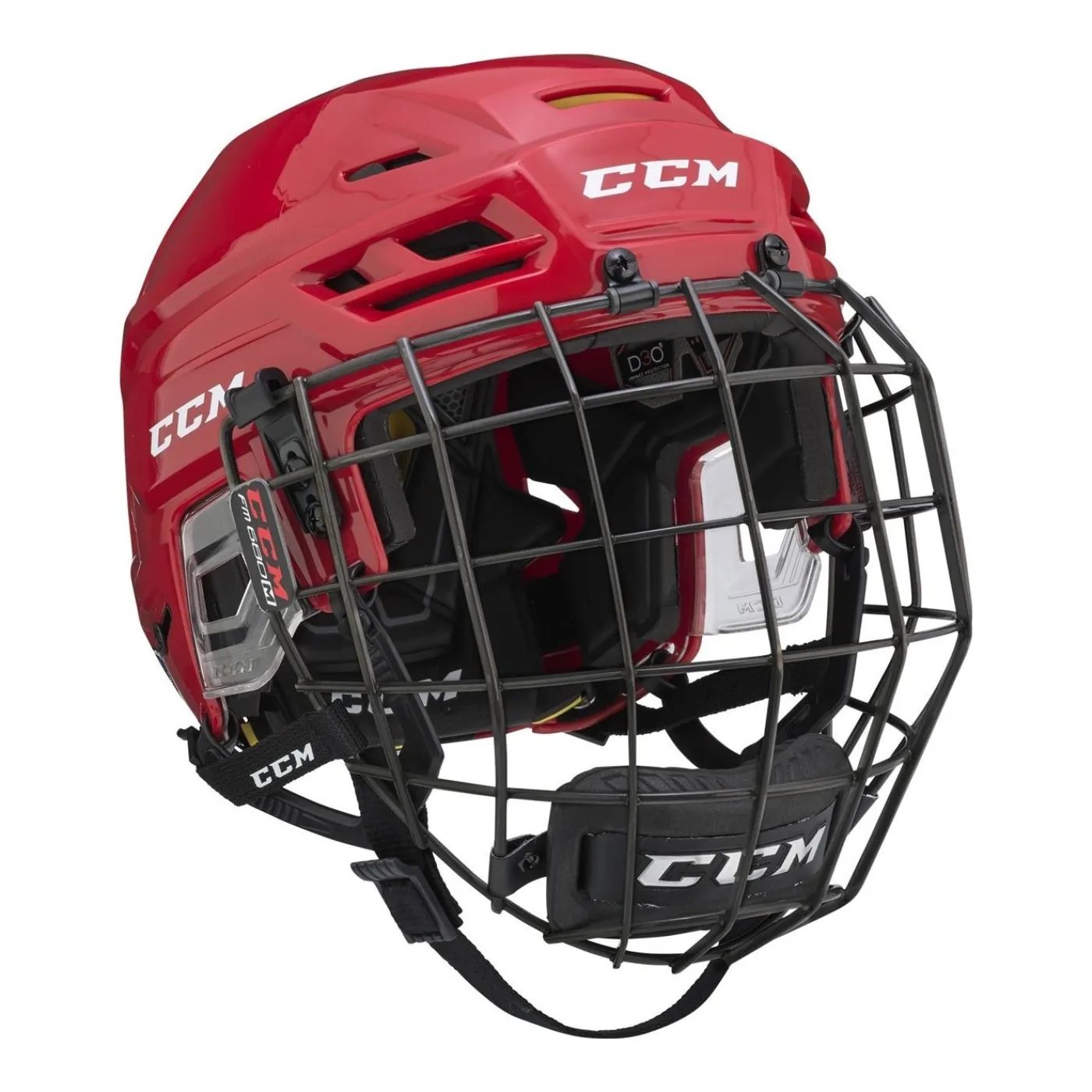 Clearance Hockeyhjälm 310 Combo Sr Red Ccm