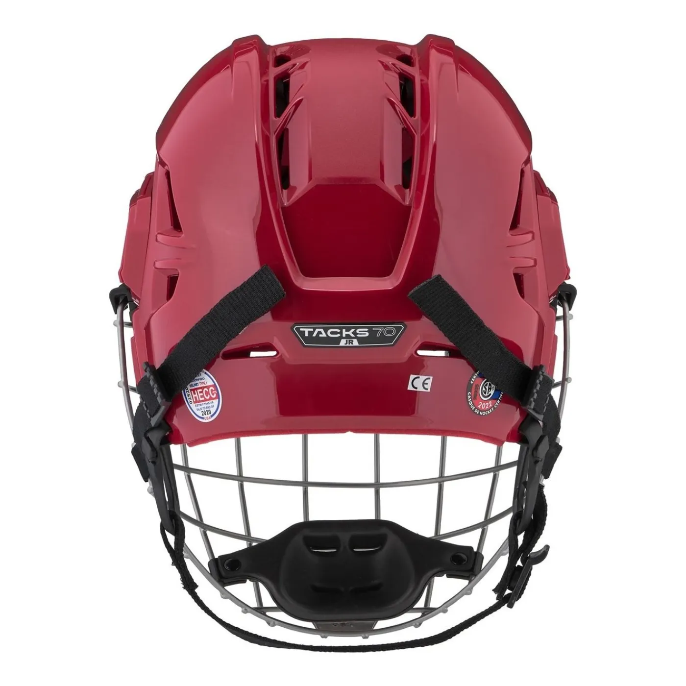 Clearance Hockeyhjälm Tacks 70 Combo Jr Red Hockeyhjälmar Med Galler|Hockeyutrustning Junior