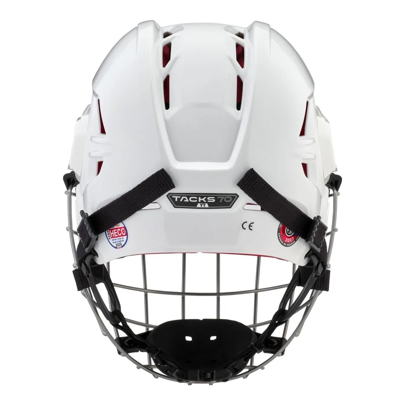 Discount Hockeyhjälm Tacks 70 Combo Jr White Hockeyhjälmar Med Galler|Hockeyutrustning Junior