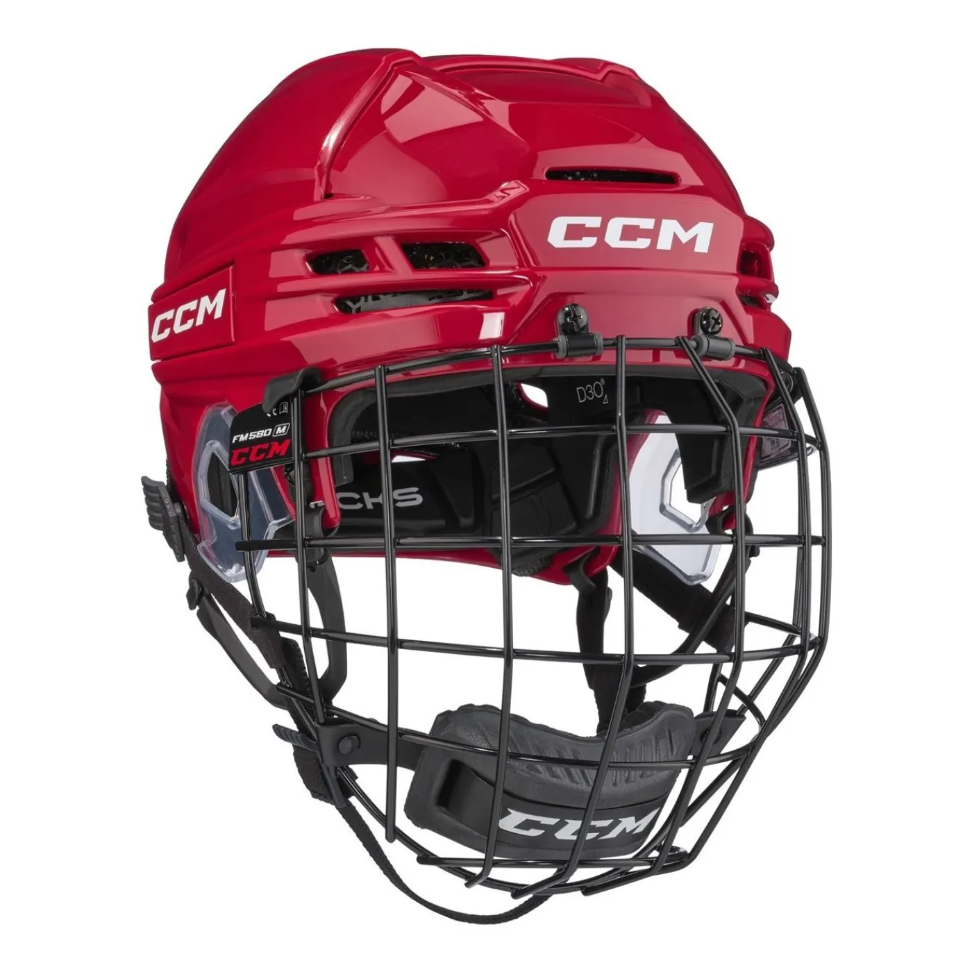 Sale Hockeyhjälm Tacks 720 Combo Red Hockeyhjälmar Med Galler