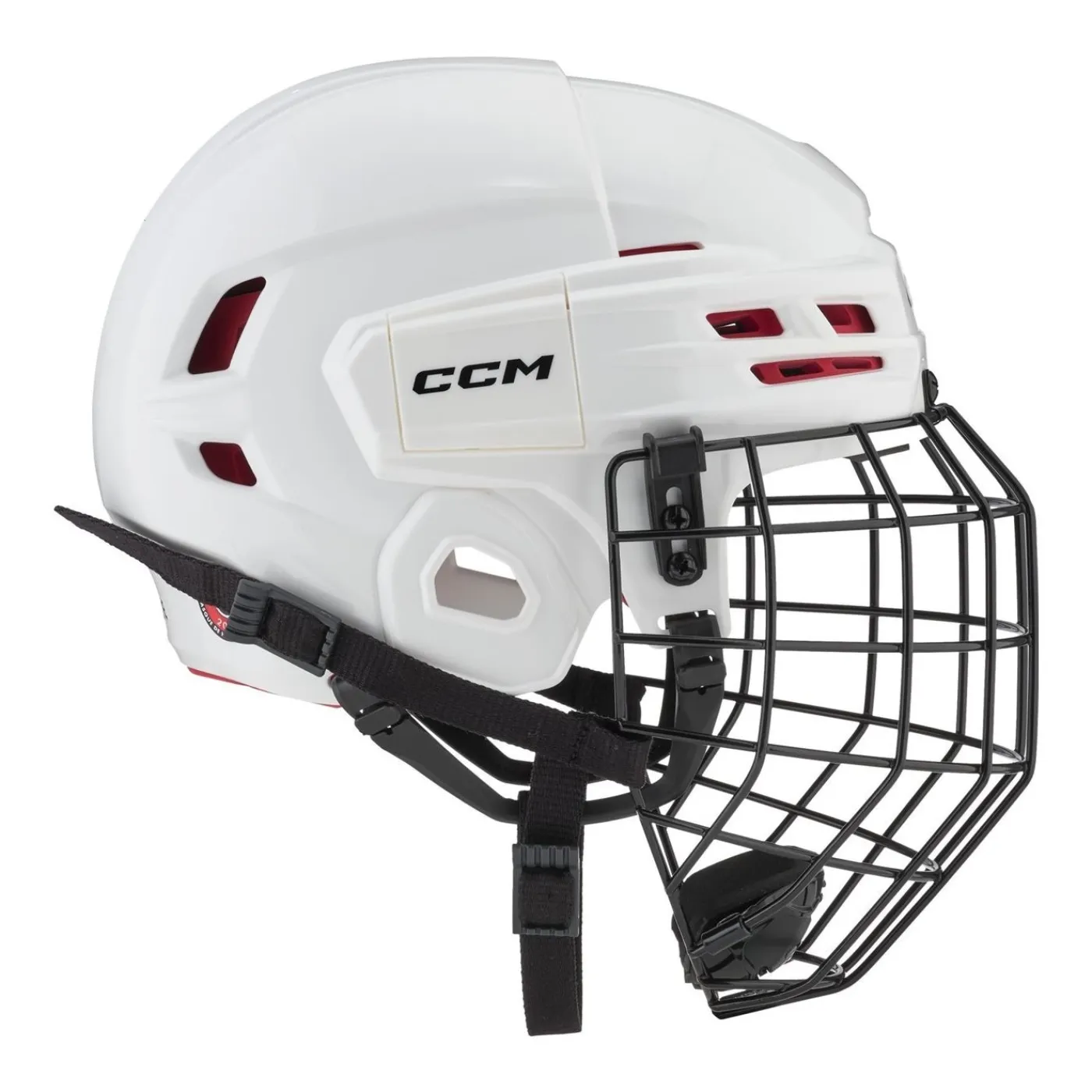 Clearance Hockeyhjälm Tacks 70 Combo Sr White Hockeyhjälmar Med Galler