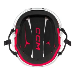Clearance Hockeyhjälm Tacks 70 Combo Sr White Hockeyhjälmar Med Galler