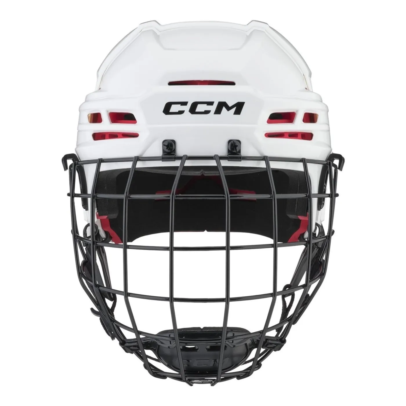 Clearance Hockeyhjälm Tacks 70 Combo Sr White Hockeyhjälmar Med Galler