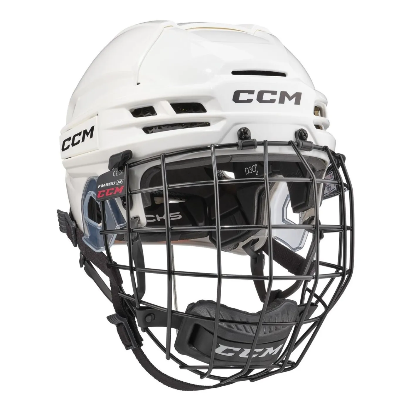 New Hockeyhjälm Tacks 720 Combo White Hockeyhjälmar Med Galler