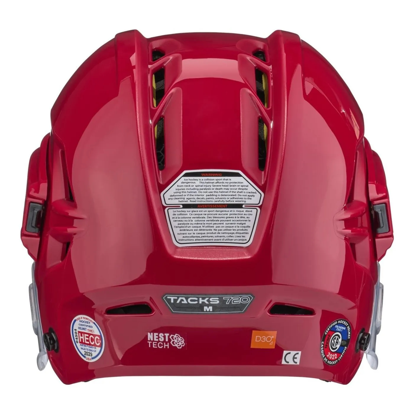 Hot Hockeyhjälm Tacks 720 Sr Red Hockeyhjälmar Utan Galler