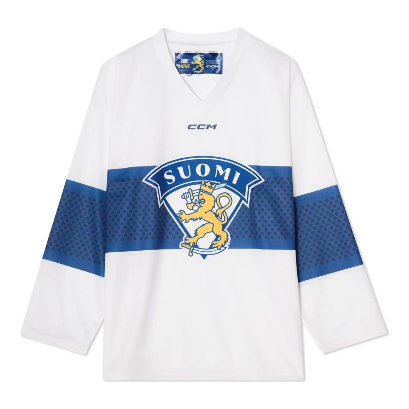 Outlet Matchtröja Replica Team Finland Sr White Nhl Replica Tröjor