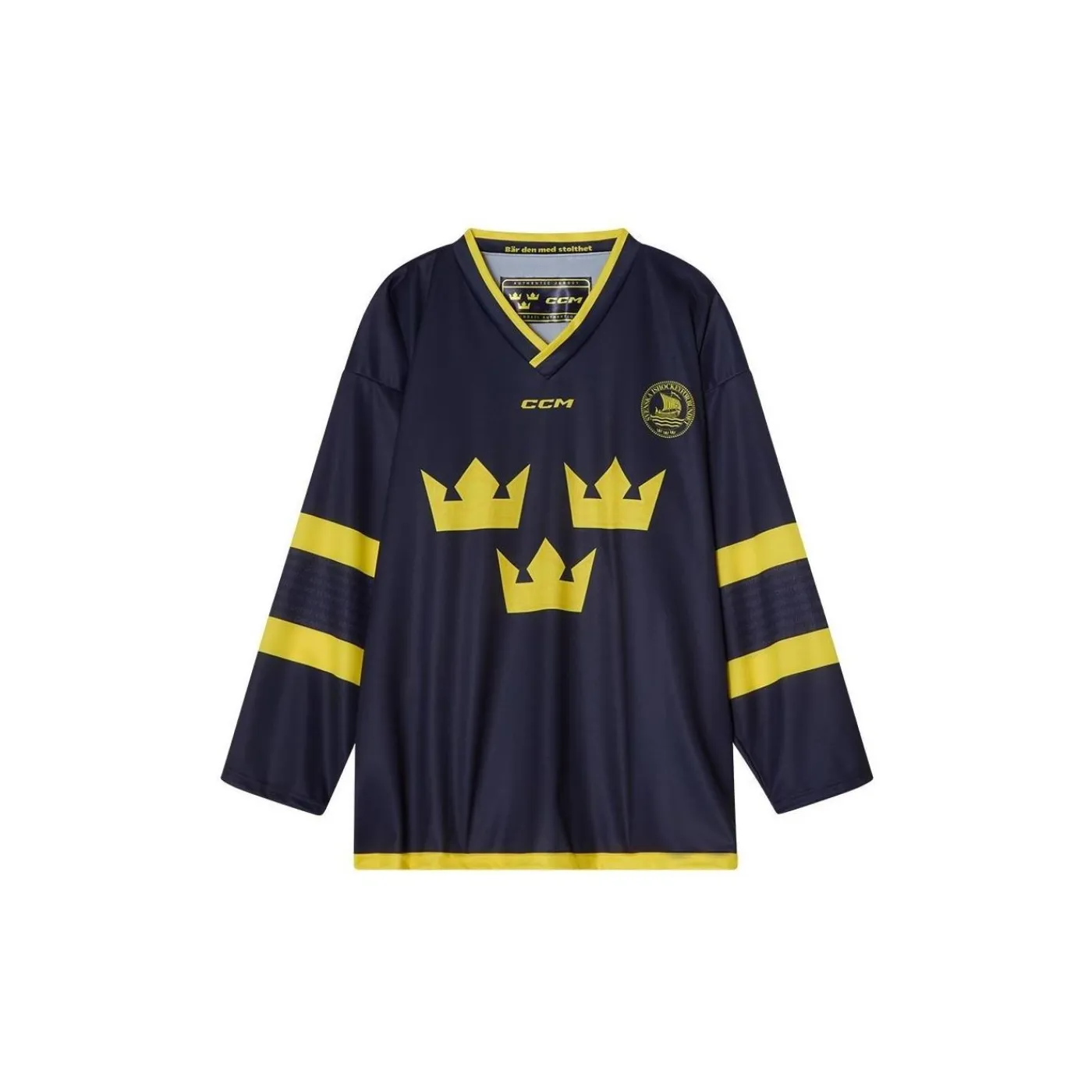New Matchtröja Replica Team Sweden Yth Navy Nhl Replica Tröjor