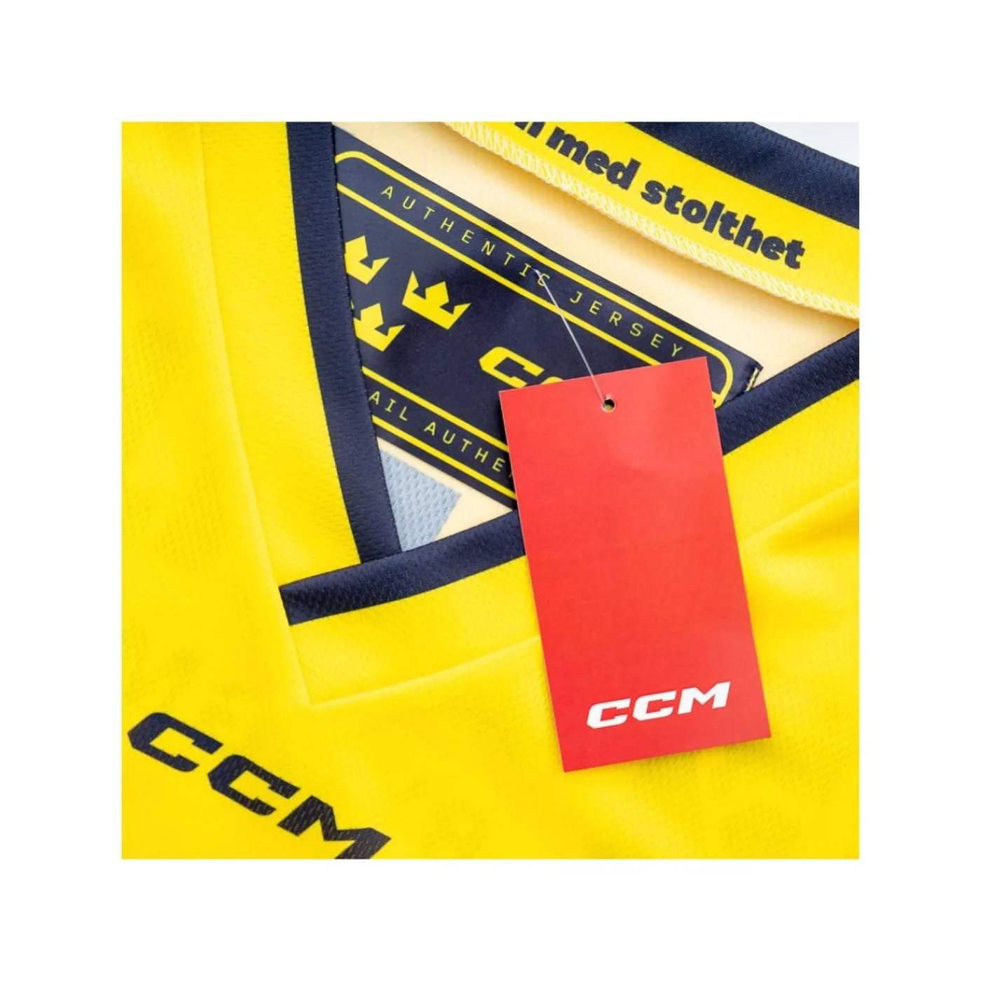 Sale Matchtröja Replica Team Sweden Sr Yellow Nhl Replica Tröjor
