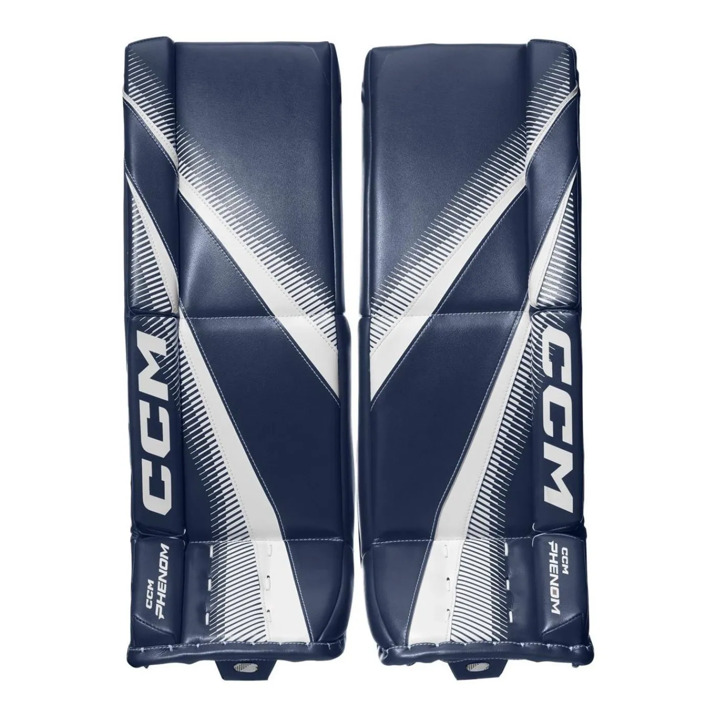 Clearance Målvaktsbenskydd PHENOM Jr Navy/White Målvaktsbenskydd Junior