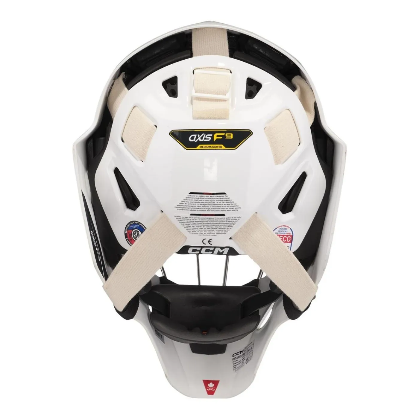 Sale Målvaktsmask Axis F5 Certified Cat-Eye Dekal Yth White/Royal Barn Målvaktsmasker Barn (Yth)