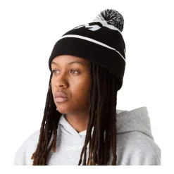 Hot Mössa Pom Knit Polar Fleece Team Black Mössor Ccm