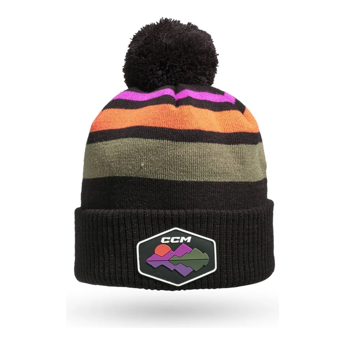 Outlet Mössa Winter Pom Striped Sr Mössor Ccm