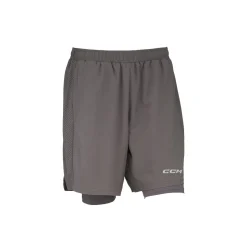 Hot Shorts 2-in-1 Training Sr Charcoal Shorts Senior