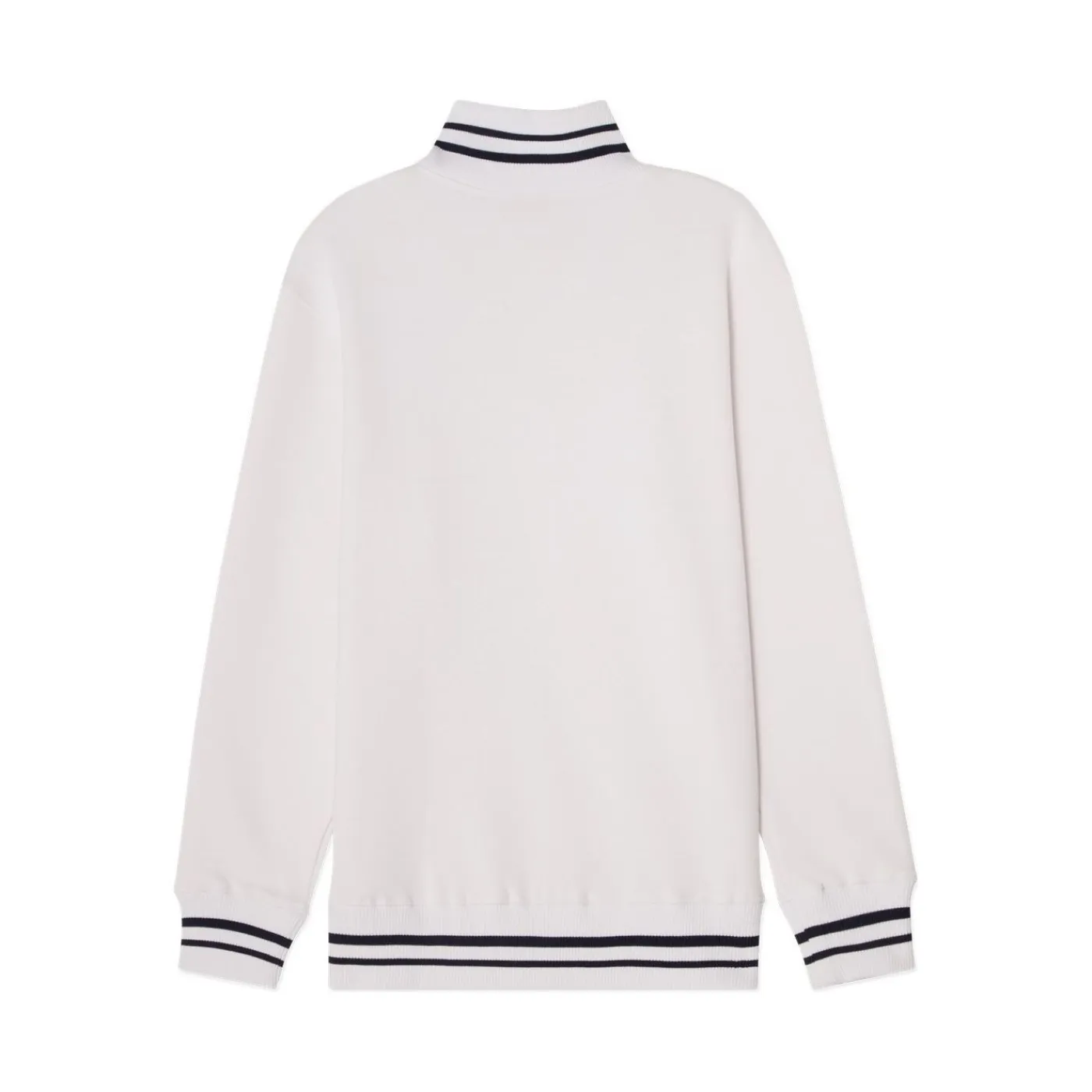 Sale Tröja Stripe Quarter Zip Sr White Tröjor Senior