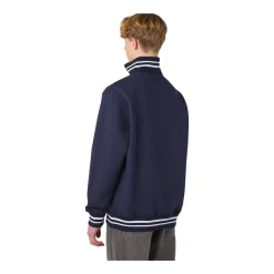 New Tröja Stripe Quarter Zip Sr Navy Tröjor Senior