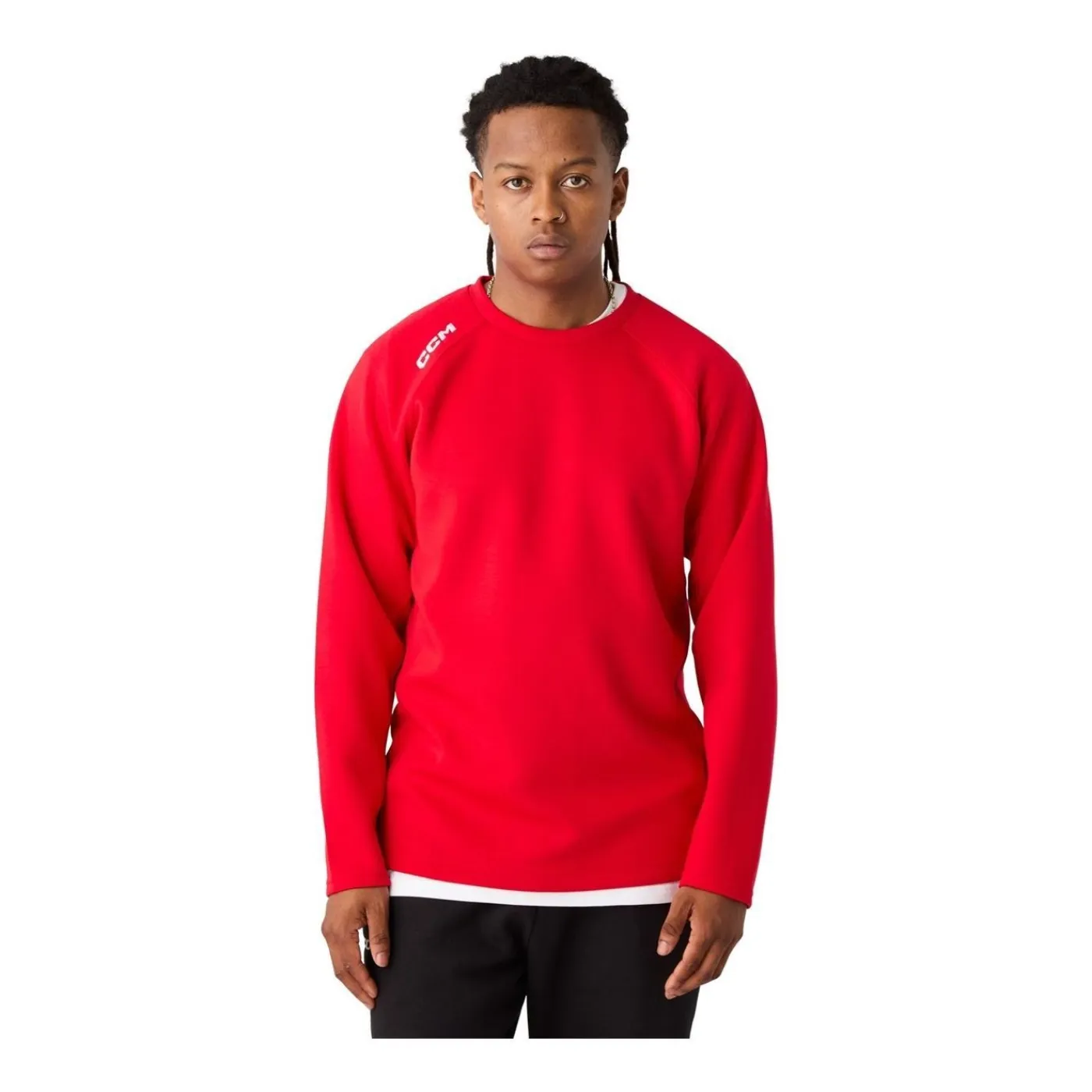 Online Tröja Tech Fleece Crew Neck Jr Red Tröjor Junior