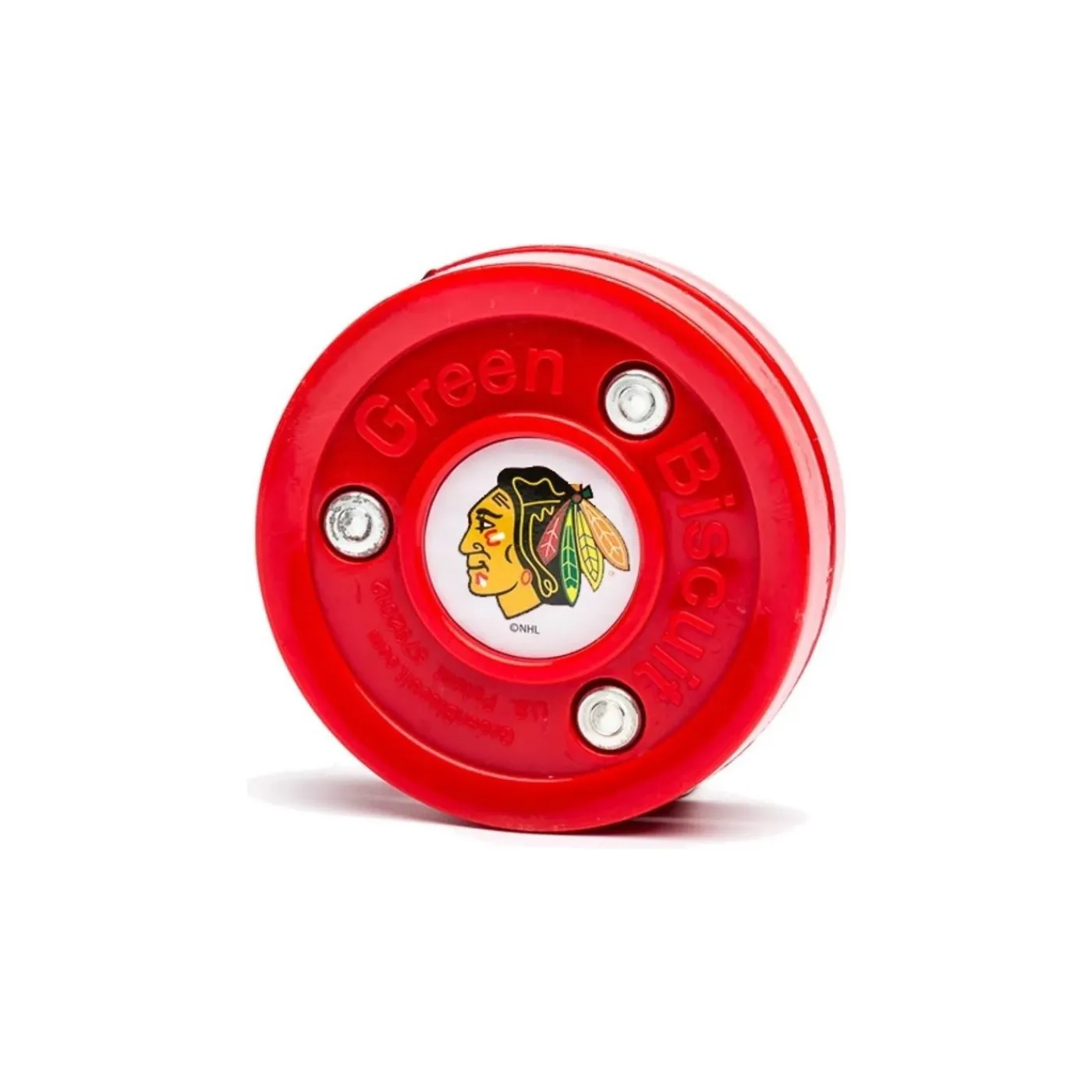 Discount Puck NHL Edition - Chicago Blackhawks Röd Teknikpuck & Green Biscuit|Teknikpuck & Green Biscuit