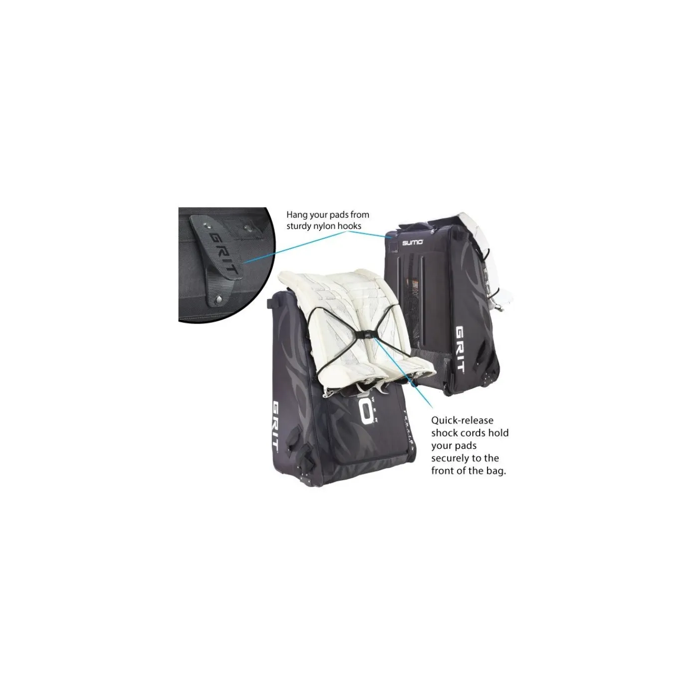 New Hockey Hjulbag GT4 Sumo Målvaktsbag 40¨ - Hockeytrunk Med Hjul|Grit