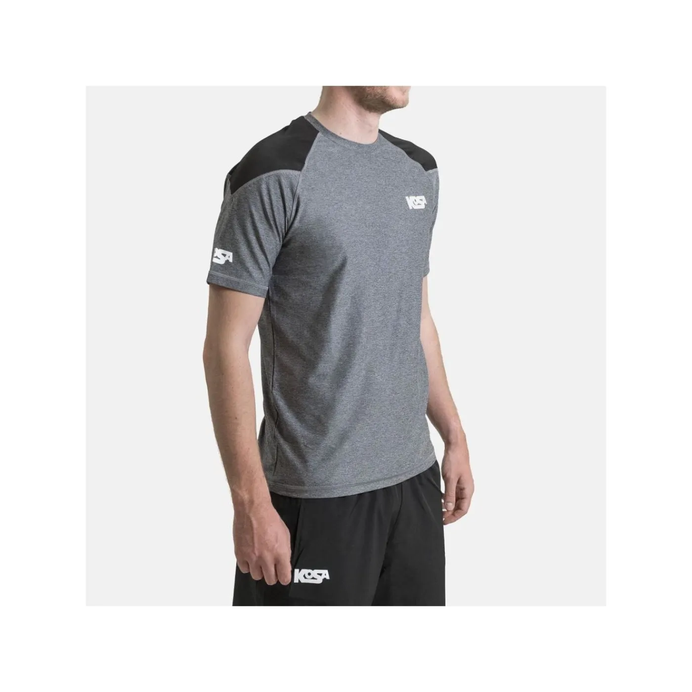 Outlet T-shirt Funktion Sr Grey/Black Kosa