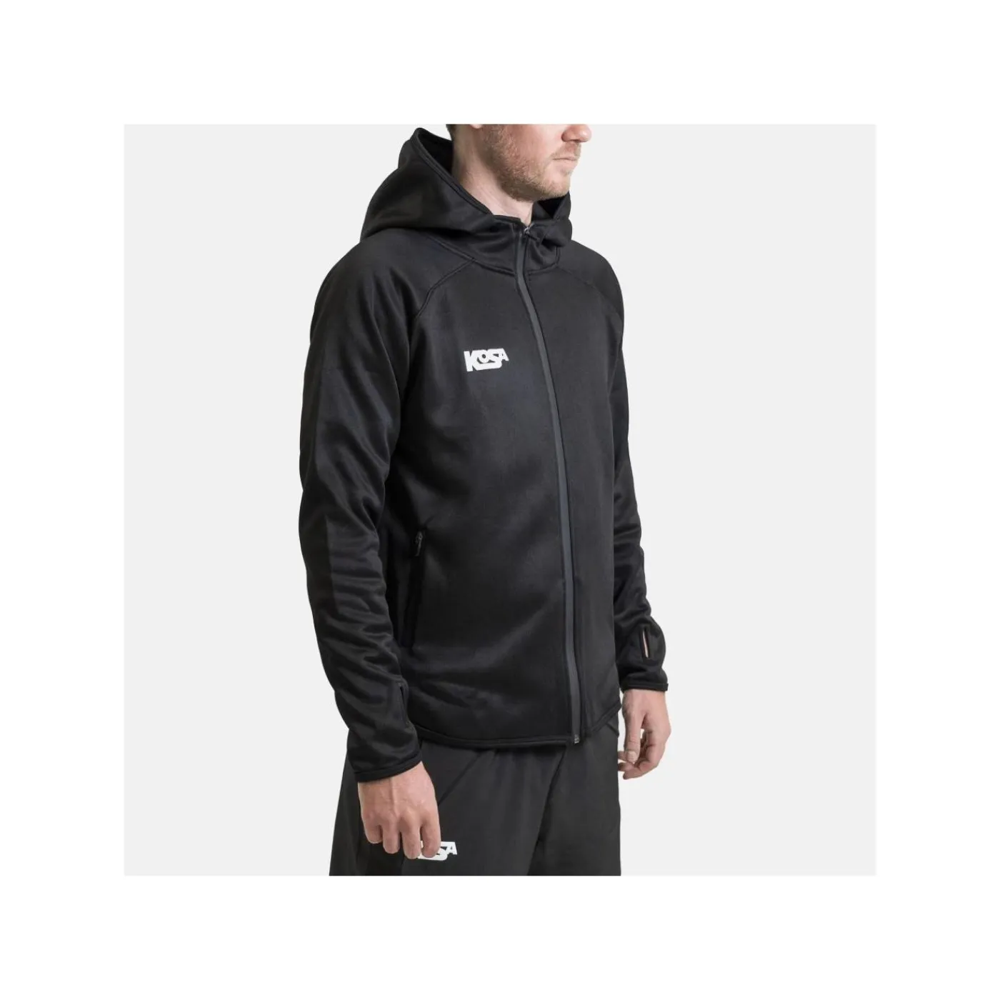 Zip Hoodie Jr Black Kosa|Hoodies Bandy