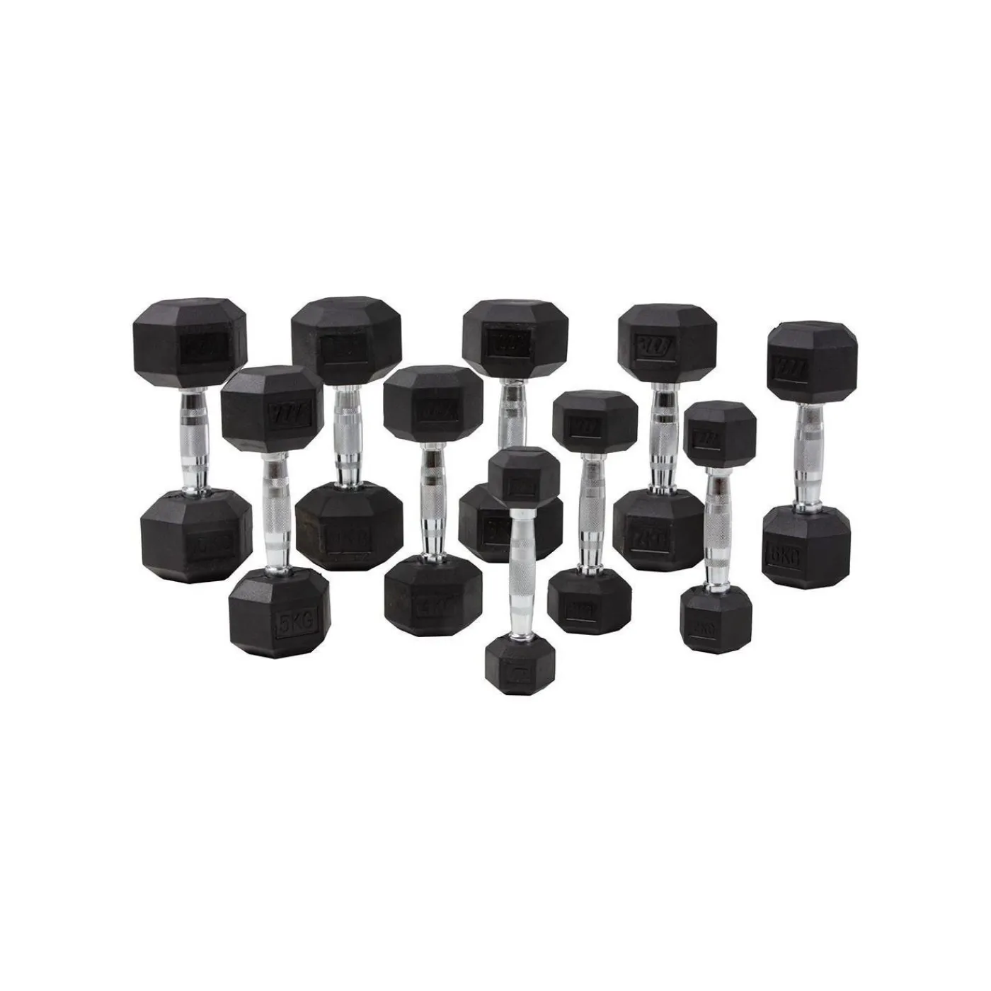 Outlet Hantlar Set Hexagon 1-10 Kg Master Fitness|Styrketräning